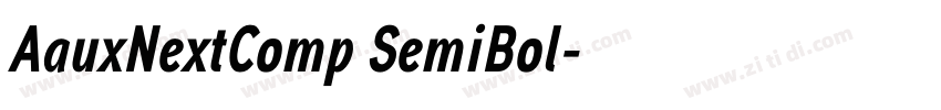 AauxNextComp SemiBol字体转换